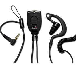 Sonim Rugged PTT Wired Headset Earbud Earphones - Black