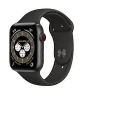 Apple Watch (Series 7) October 2021 - Cellular - 41 mm - Titanium Black - Sport band Black