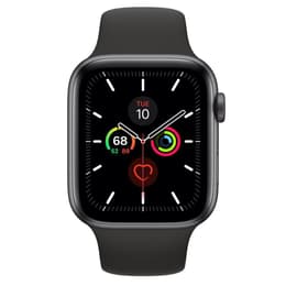 Apple Watch (Series 5) September 2019 - Cellular - 40 mm - Stainless steel Space Gray - Sport band Black