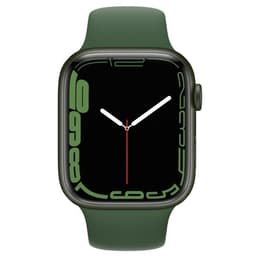 Apple Watch (Series 7) August 2020 - Cellular - 45 - Aluminium Green - Sport band Green