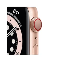 Apple Watch (Series 6) September 2020 - Wifi Only - 44 mm - Aluminium Gold - Sport band Pink sand