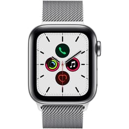 Apple Watch Series 6 (2020) GPS + Cellular 44 mm - Stainless steel Silver - Milanese loop Gray
