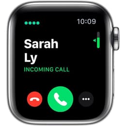 Apple Watch Series 6 (2020) GPS + Cellular 44 mm - Stainless steel Silver - Milanese loop Gray