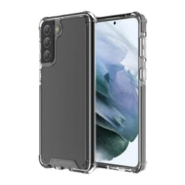 Galaxy S21 Plus 5G case and protective screen - Silicone - Black