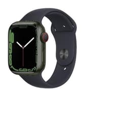 Apple Watch Series 7 (2021) GPS + Cellular 45 mm - Aluminium Green - Sport band Black