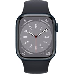 Apple Watch (Series 8) September 2023 - Cellular - 45 - Aluminium Black - Sport band Black