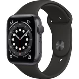 Apple Watch (Series 6) September 2020 - Wifi Only - 44 mm - Aluminium Space gray - Sport Band Black