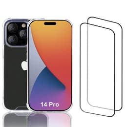 iPhone 14 Pro case and protective screen - Recycled plastic - Transparent