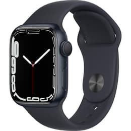 Apple Watch (Series 7) September 2022 - Wifi Only - 41 mm - Aluminium Midnight - Sport band Black