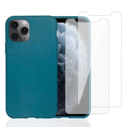 iPhone 11 Pro case and 2 protective screens - Compostable - Blue
