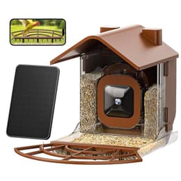 Wasserstein Bird Feeder Smart Camera Case Camcorder - Saddle Brown