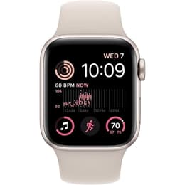 Apple Watch (Series SE) September 2022 - Cellular - 40 - Aluminium Starlight - Sport band Starlight