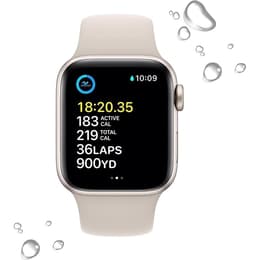 Apple Watch (Series SE) September 2022 - Cellular - 40 - Aluminium Starlight - Sport band Starlight