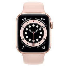 Apple Watch (Series 6) September 2020 - Cellular - 44 mm - Aluminium Gold - Sport band Pink