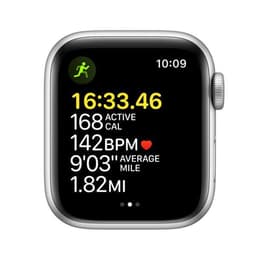 Apple Watch (Series SE) September 2022 - Cellular - 40 mm - Aluminium Silver - Sport band White
