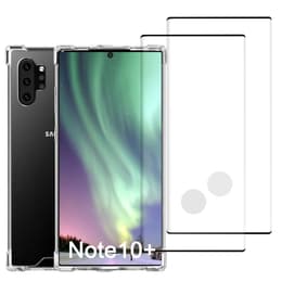 Galaxy Note 10+ case and 2 protective screens - Recycled plastic - Transparent