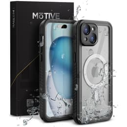 iPhone 15 case 360 and protective screen - TPU - Black