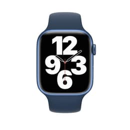 Apple Watch (Series 7) October 2021 - Cellular - 45 mm - Aluminium Abyss Blue - Sport band Abyss Blue