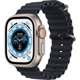Apple Watch (Ultra) September 2022 - Cellular - 49 - Titanium Titanium - Sport band Midnight