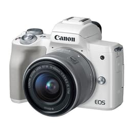 Hybdrid Canon EOS M50 - White + Lens Canon 15-45mm f/3.5-6.3
