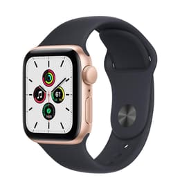 Apple Watch (Series 4) September 2018 - Wifi Only - 40 mm - Aluminium Gold - Sport band Black