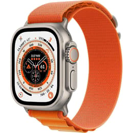 Apple Watch (Ultra) September 2022 - Cellular - 49 - Titanium Titanium - Trail loop Orange