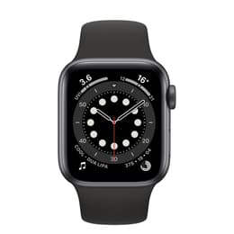 Apple Watch (Series 6) September 2020 - Cellular - 44 mm - Aluminium Space gray - Sport Band Black