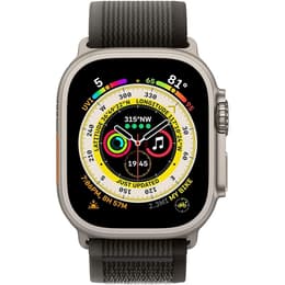 Apple Watch (Ultra) September 2022 - Cellular - 49 - Titanium Titanium - Trail loop Black/Gray