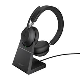 Jabra Evolve2 65 MS Stereo w chgstd-Black-usb-c-R Noise cancelling Headphone Bluetooth with microphone - Black
