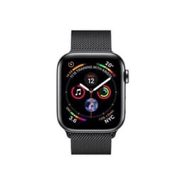 Apple Watch (Series 4) - Cellular - 44 mm - Stainless steel Space Black - Loop sport Space Black Milanese Loop