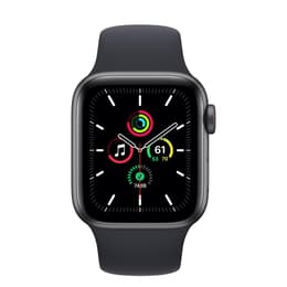 Apple Watch (Series 4) September 2018 - Cellular - 40 mm - Stainless steel Black - Sport band Black