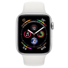 Apple Watch (Series 5) September 2019 - Wifi Only - 44 - Aluminium Silver - Sport band White