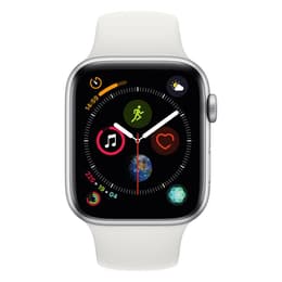 Apple Watch (Series 5) September 2019 - Wifi Only - 44 - Aluminium Silver - Sport band White