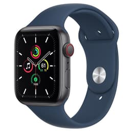 Apple Watch (Series SE) September 2020 - Cellular - 44 mm - Aluminium Gray - Sport band Blue