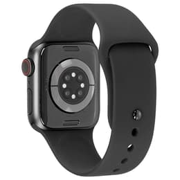 Apple Watch (Series 6) September 2020 - Cellular - 44 mm - Aluminium Black - Sport band Black