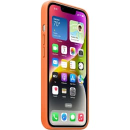 Apple Case iPhone 14 Plus - Leather Orange