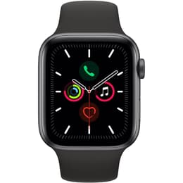 Apple Watch (Series 5) September 2019 - Cellular - 44 mm - Aluminium Space Gray - Sport Band Black