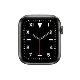 Apple Watch Series 5 (2019) GPS + Cellular 44 mm - Titanium Space Black - Sport band Black