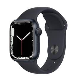 Apple Watch (Series 7) October 2021 - Wifi Only - 45 mm - Aluminium Black - Sport band Black