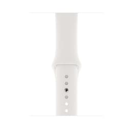 Apple Watch Series 4 (2018) GPS 44 mm - Aluminium Silver - Sport band White