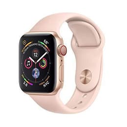 Apple Watch (Series 4) September 2018 - Wifi Only - 40 mm - Aluminium Rose Gold - Sport band Pink