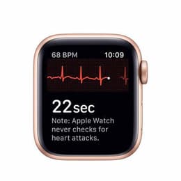Apple Watch (Series 3) September 2017 - Cellular - 42 mm - Aluminium Gold - Silicone Rose Gold