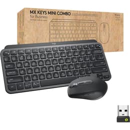 Logitech Keyboard QWERTY Wireless MX Keys Mini Keyboard Mouse Combo for Business