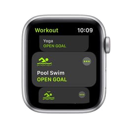 Apple Watch Series SE 2 (2022) GPS 44 mm - Aluminium Silver - Sport band White