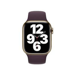 Apple Watch Series 7 (2021) GPS + Cellular 41 mm - Stainless steel Gold - Sport band Purple