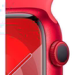 Apple Watch Series 9 (2023) GPS + Cellular 45 mm - Aluminium Red - Sport band Red