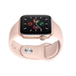 Apple Watch (Series 5) September 2019 - Cellular - 44 mm - Aluminium Gold - Sport band Pink sand
