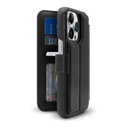 iPhone 13 Pro Max case - Leather - Black