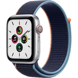 Apple Watch (Series SE) 2020 - Cellular - 44 mm - Aluminium Silver - Sport loop Blue
