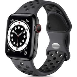 Apple Watch (Series 7) Octubre 2021 - Wifi Only - 41 mm - Aluminium Black - Nike Sport band Black